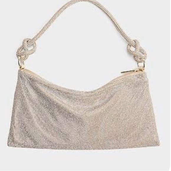 Express Handbags - Express Metallic gold knot slouchy Shoulder Bag
